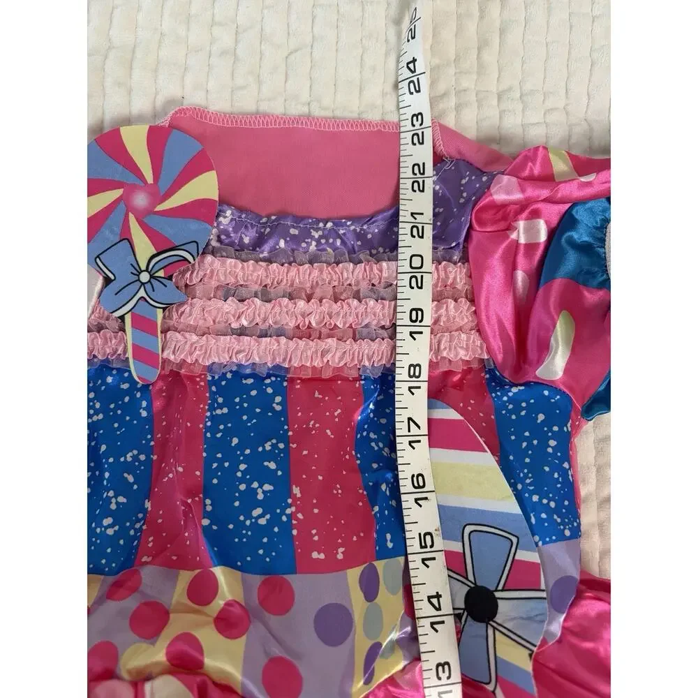 Girls Candy Lollipop Halloween Costume Dress Colorful Sweet Shop 4-6T